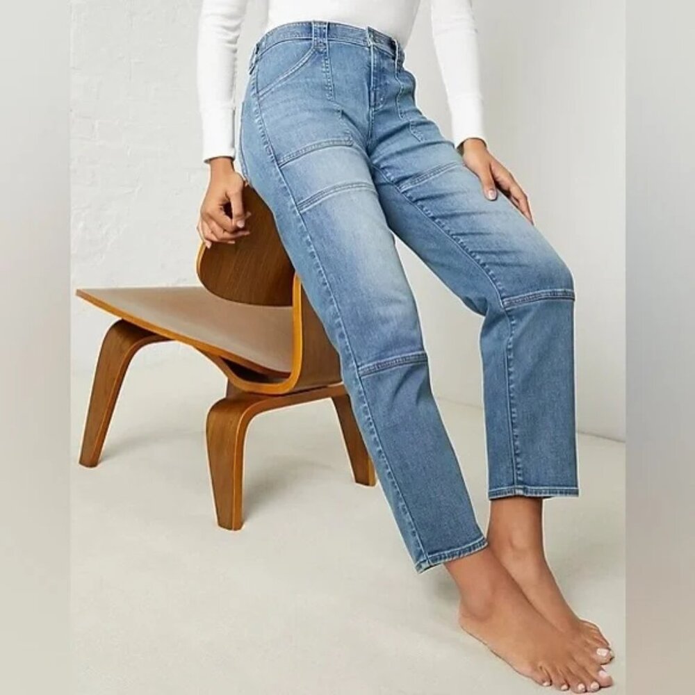 All Day Utility Jeans, high waisted, light wash